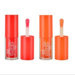 DIRTY LITTLE SECRETS || Cherry + Orange Lip Oil Duo 🧡NIB🧡